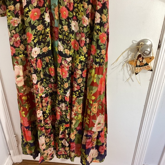 NWT JOHNNY WAS PLUS 3X  BURKE KIMONO  MAXI DRESS FLORAL TIRED MSRP 515.00 - Picture 9 of 14